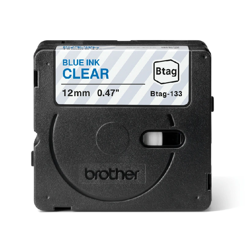 Cinta Brother Para Etiquetadora P-Touch Btag Azul-Transp 12Mm