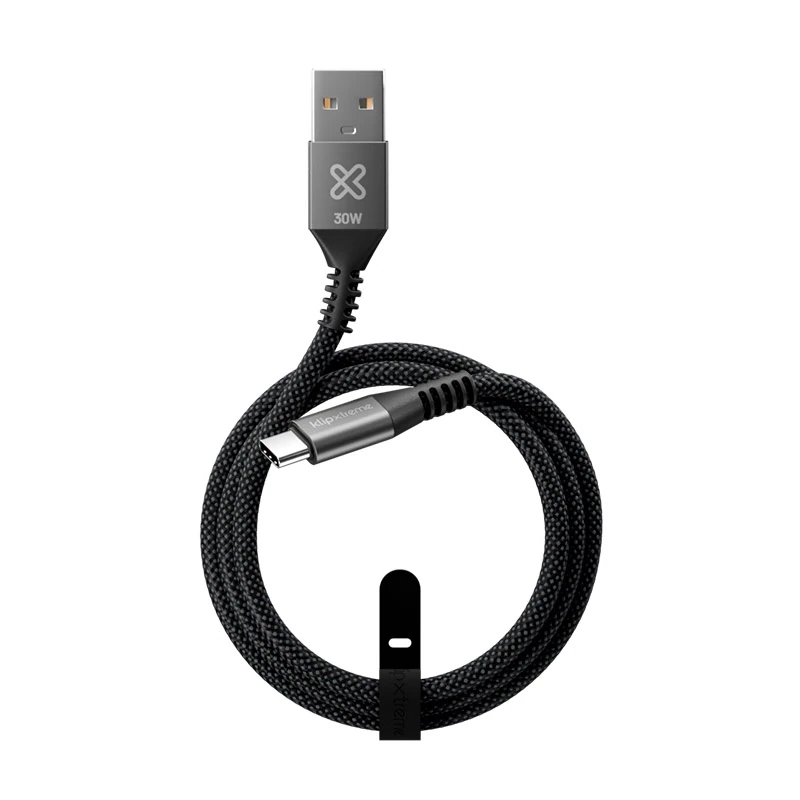 Cable Usb-A A Usb-C 30W 1.8M Powergo 050 Klipx