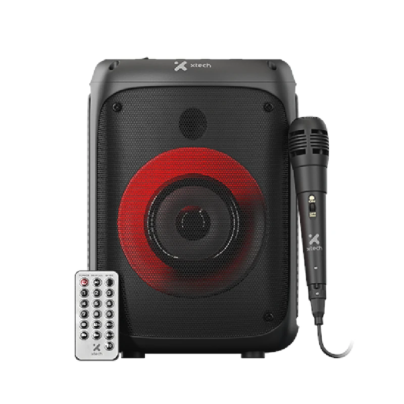 Parlante Klipx Inalambrico Portatil 10W Con Microfono Negro Xts-661