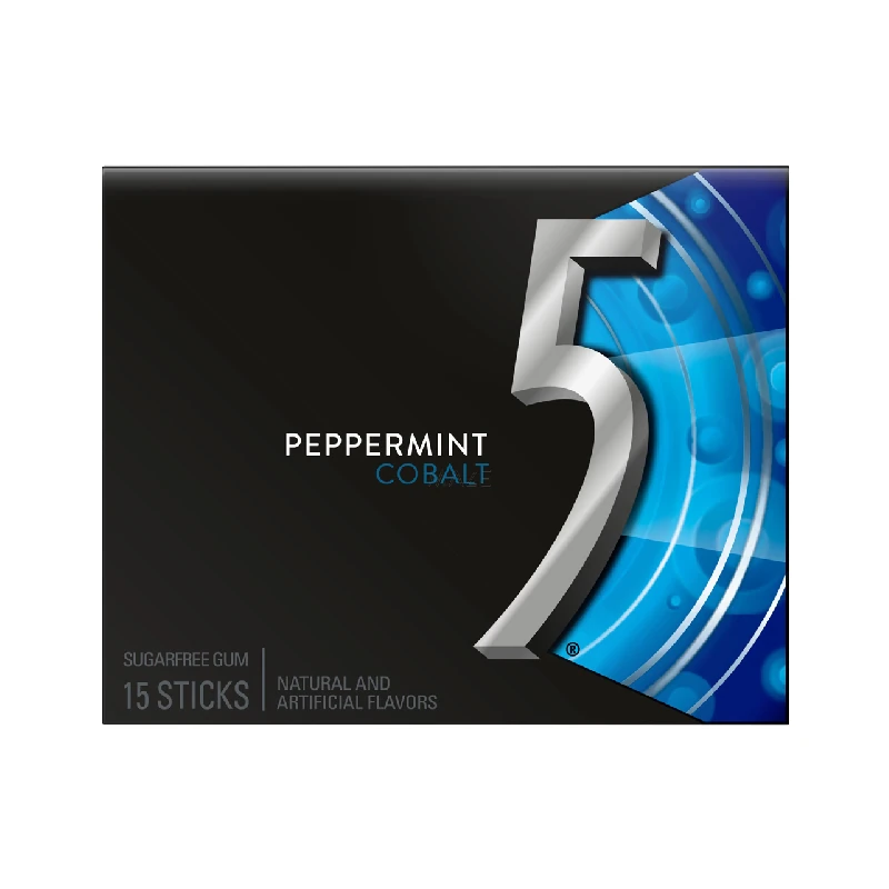 Goma De Mascar Five Peppermint Cobalt 15 Sticks