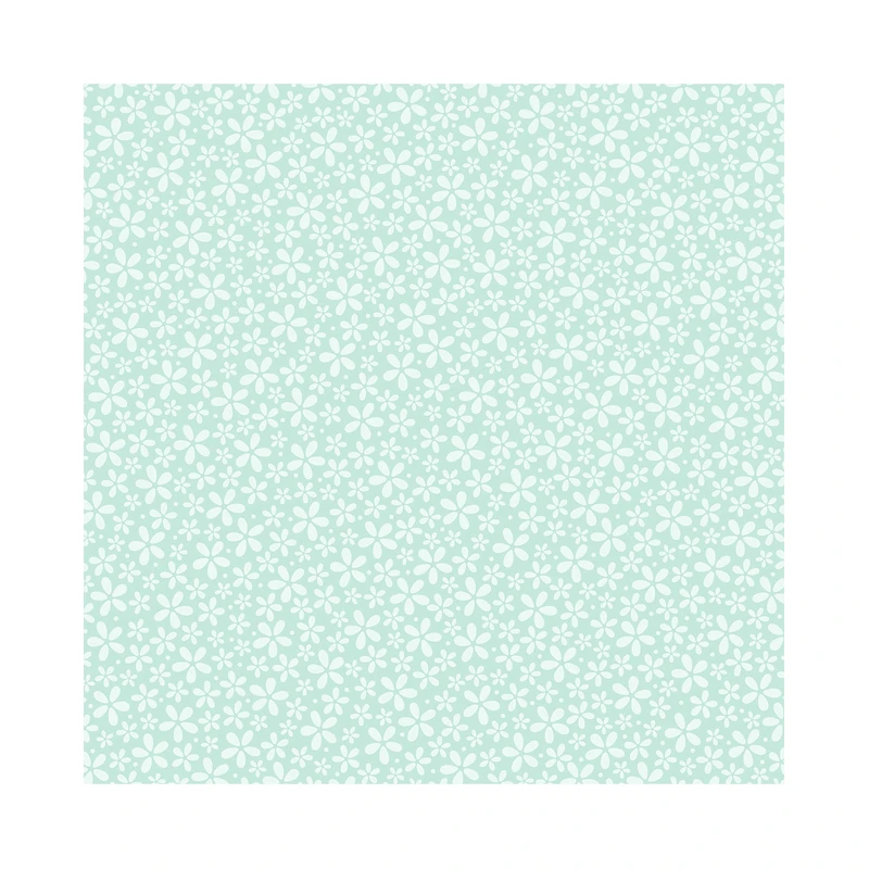 Cartulina Diseño 12X12  Aqua Flower Core'Dinations