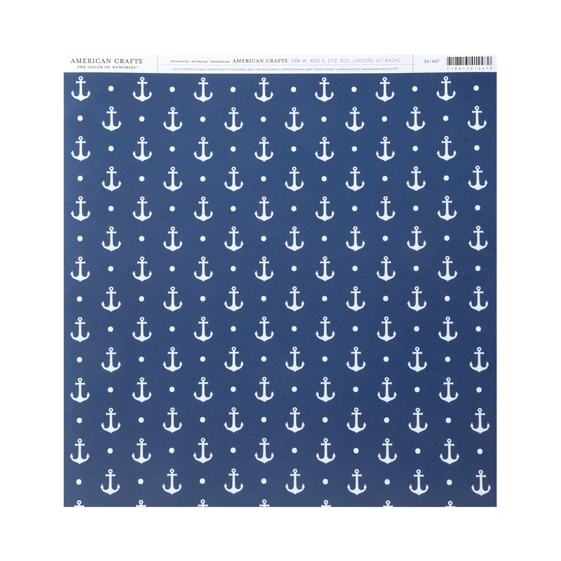 Cartulina Diseño 12X12  Anchors American Crafts