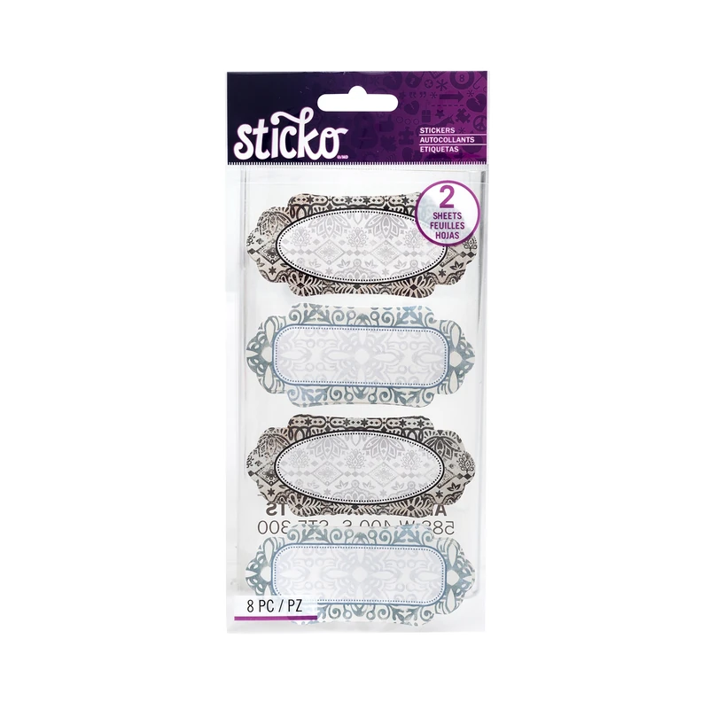 Calcomania Sticko Floral Labels