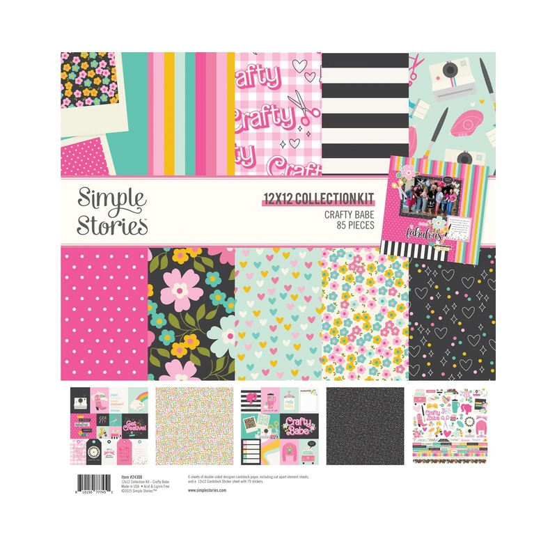 Cartulina Diseño 12X12  Kit Crafty Babe Simple Stories