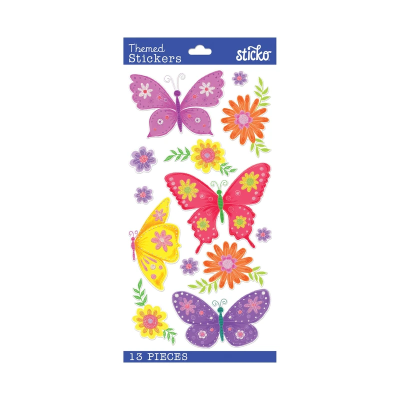 Calcomania Sticko Paper Butterflies