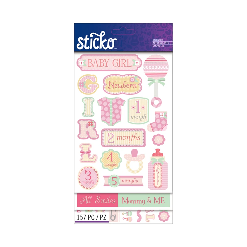 Calcomania Sticko Baby Girl