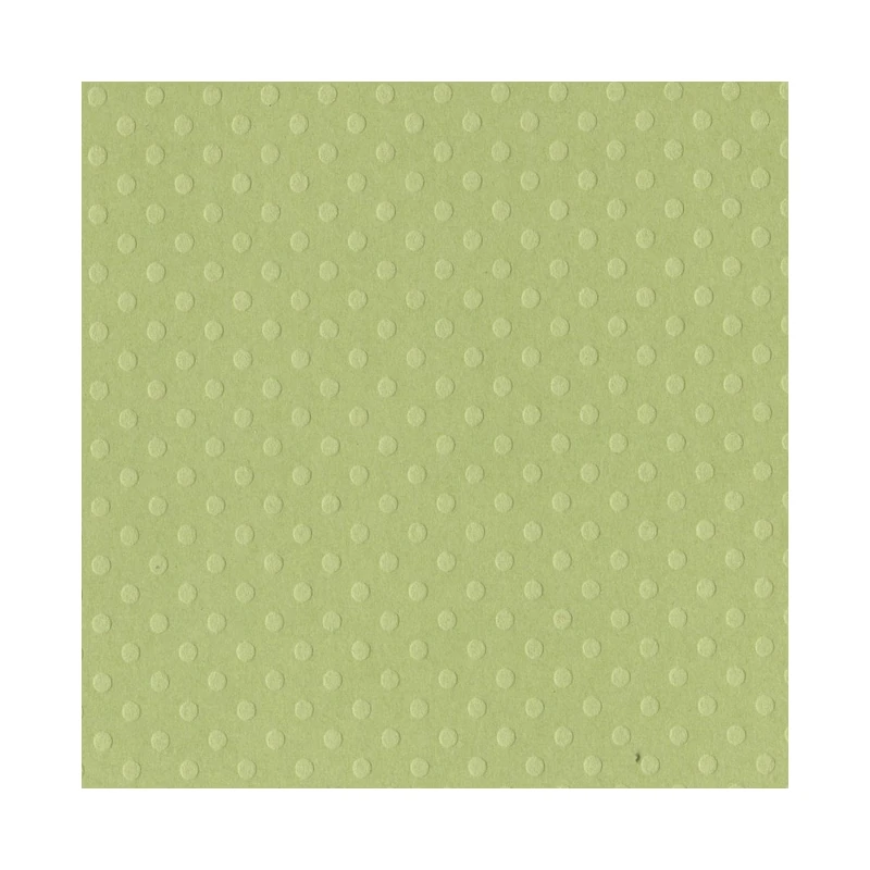 Cartulina Textura 12X12  Punteado Verde Bazill