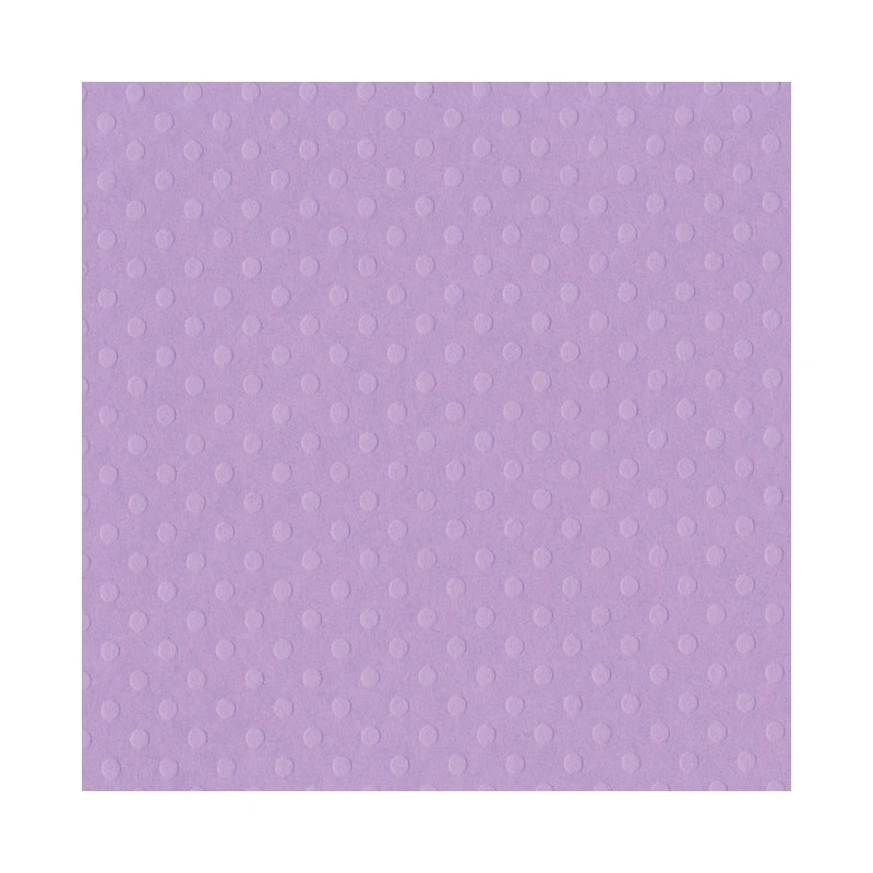 Cartulina Textura 12X12  Punteado Lila Bazill