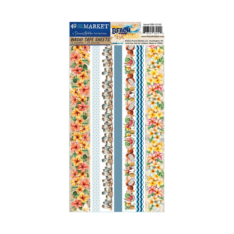Washi Tape Beach Vibe 49 And Market