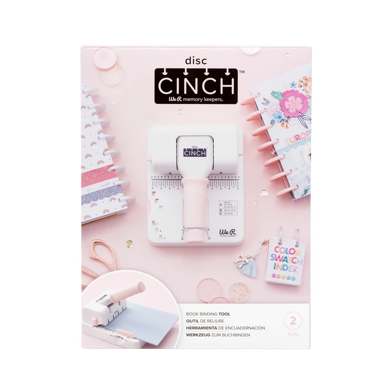 Encuadernadora Cinch Disc Rosado We R
