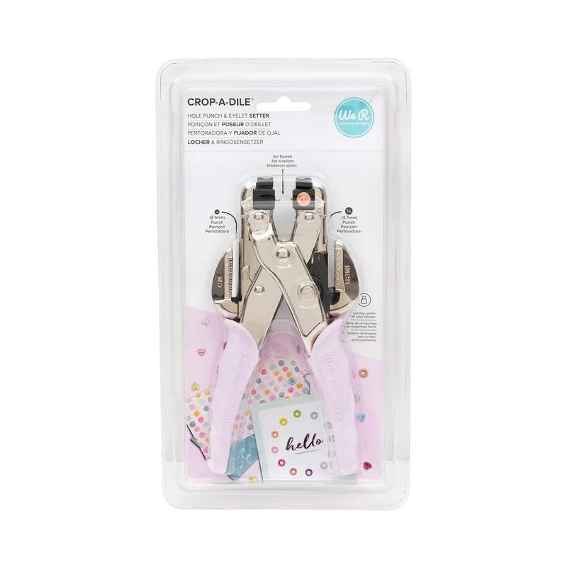 Perforadora Crop-A-Dile Ojetes Lila We R