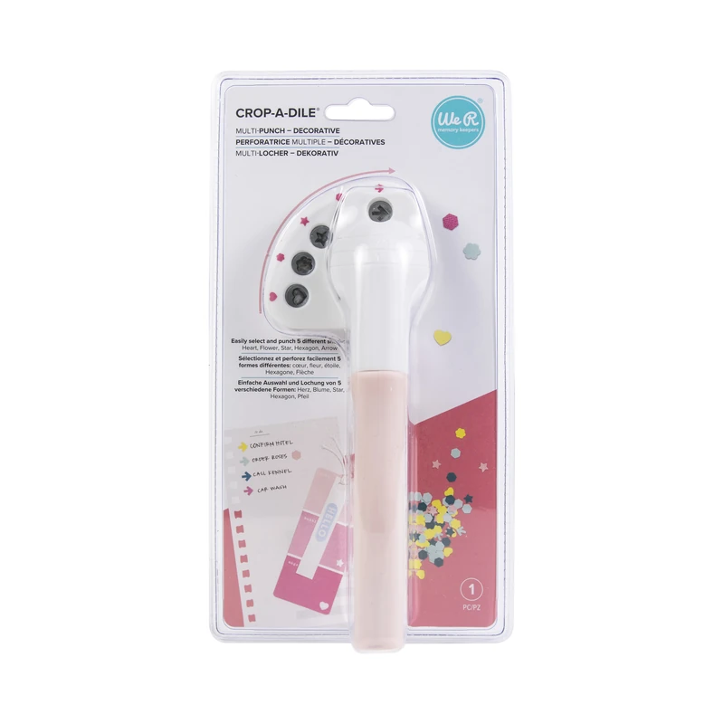 Perforadora Crop-A-Dile Multi-Funcional Rosa We R