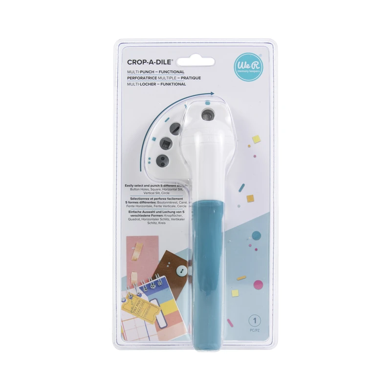 Perforadora Crop-A-Dile Multi-Decorativa Azul We R
