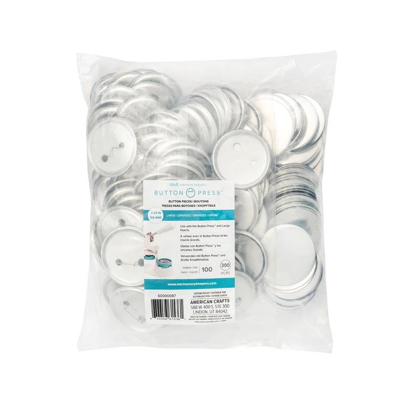 Botones Redondos Grande Pqt100 - Button Press We R