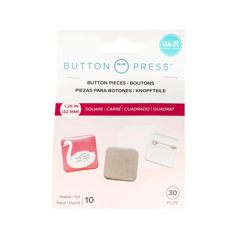 Botones Cuadro Grande Pqt30 - Button Press We R