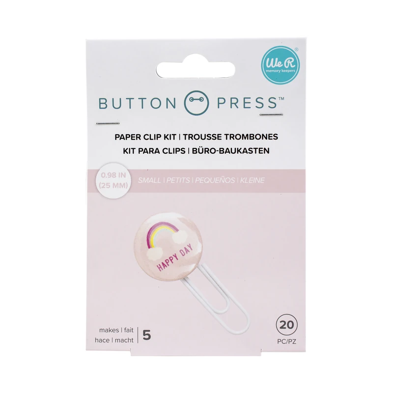 Botones Redondos Pequeños Clips Pqt20 - Button Press We R