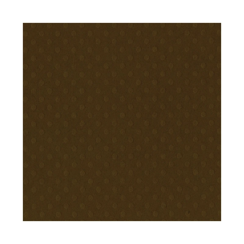 Cartulina Textura 12X12  Punteado Cafe Bazill