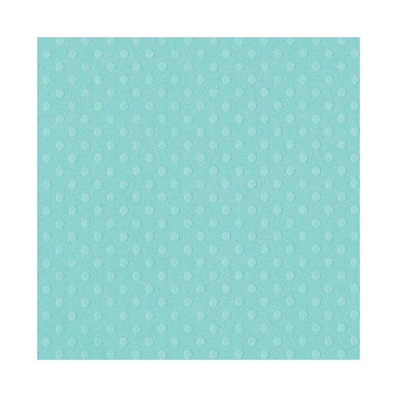 Cartulina Textura 12X12  Punteado Turqueza Bazill
