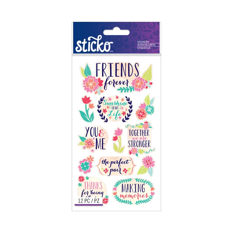 Calcomania Sticko Friends