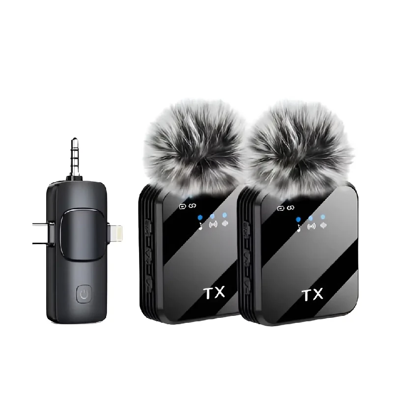 Microfono Inalambrico F11 2Piezas Usb-C Para Android Negro