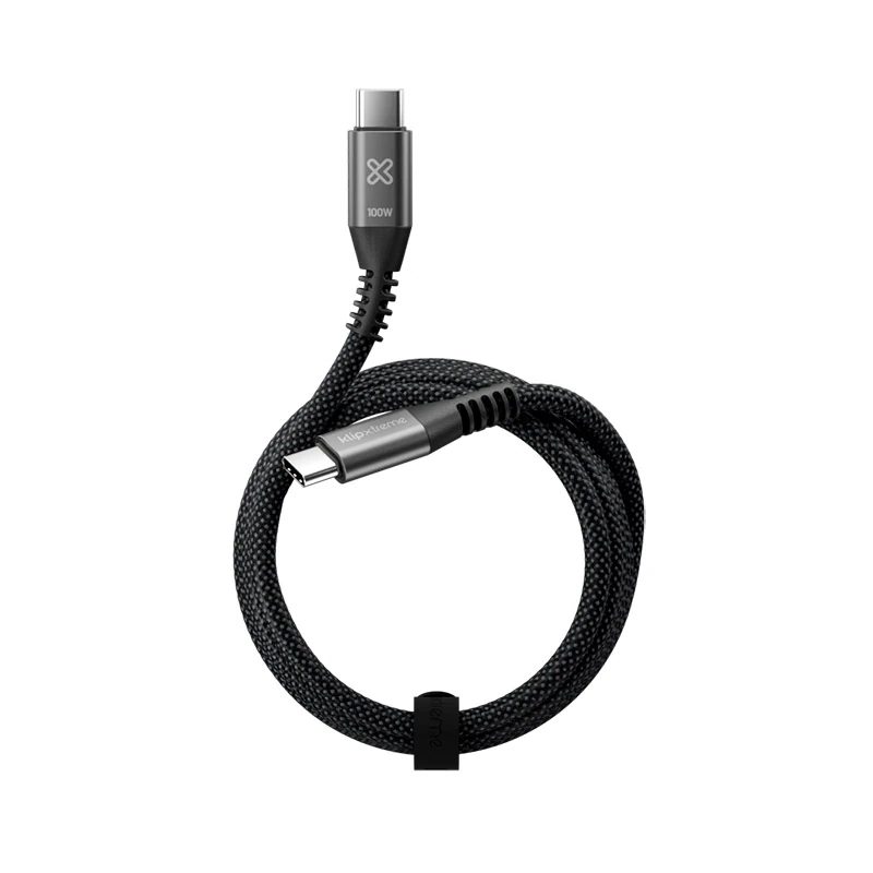 Cable Usb-C A Usb-C 100w 3m Negro Powergo 550 Klipx