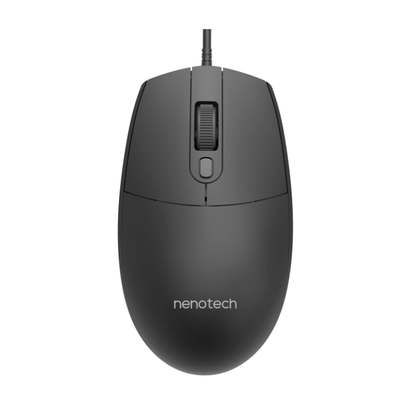 Mouse Nenotech Usb Negro Optico
