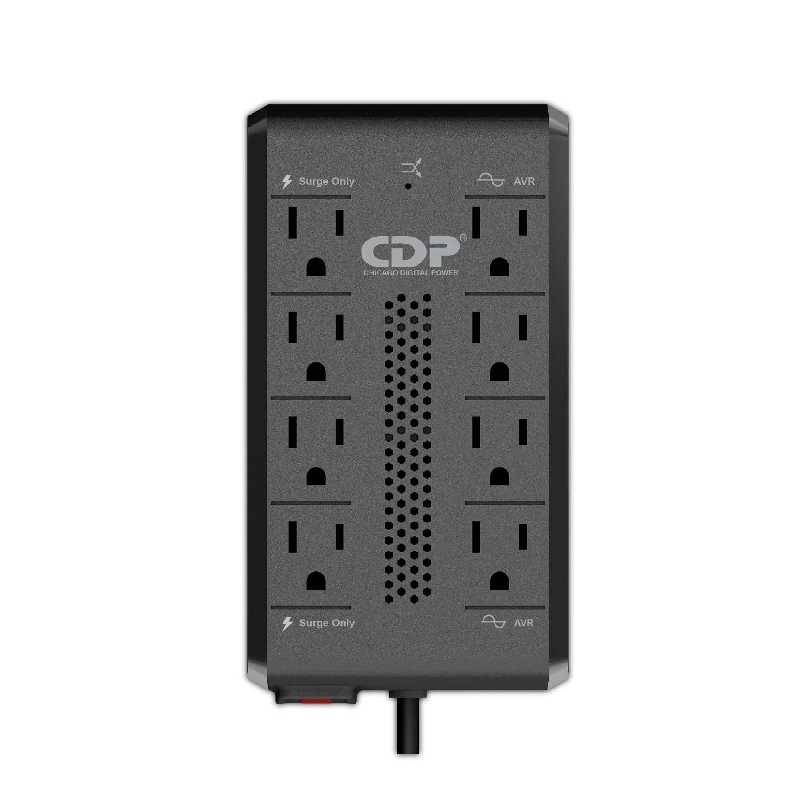 Regulador Cdp 1400va 700w 8 Salidas Negro  Ravr1408