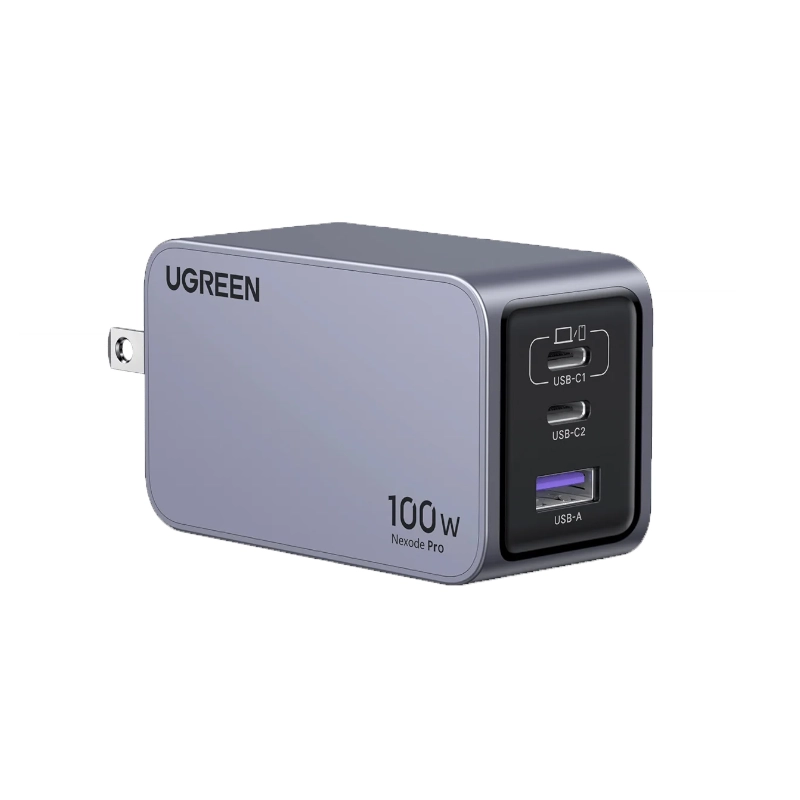 Adaptador De Corriente 2Usb-C+1Usb-A Carga Rapida 100W Neg X757 Ugreen