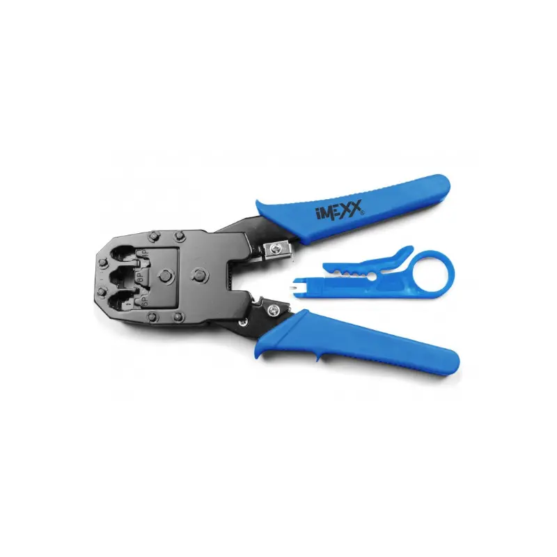 Tenaza Ponchadora rj45 con pelador de cable Imexx
