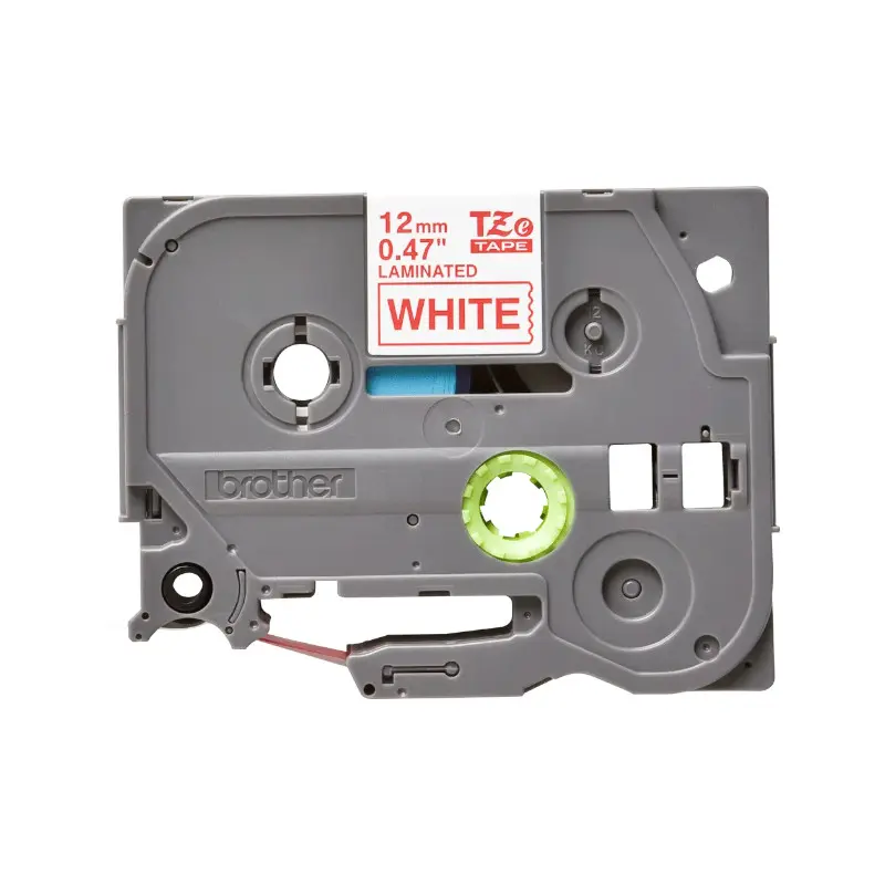 Cinta Brother P-Touch Para Ptd220  Pth110 Roj/Blan 12Mm