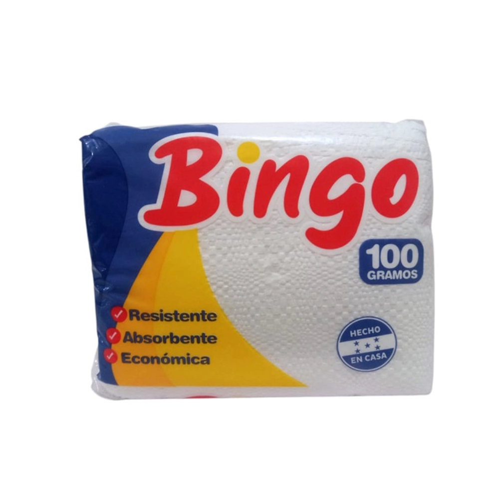 Servilleta Bingo Pqt100