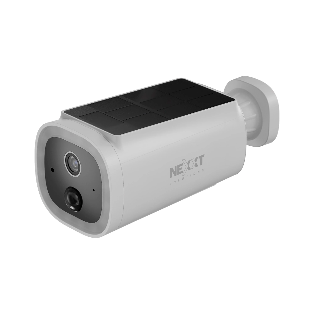 Camara Inteligente Para Exterior Wifi C/Panel Solar 2K Fija Night Vision Nexxt