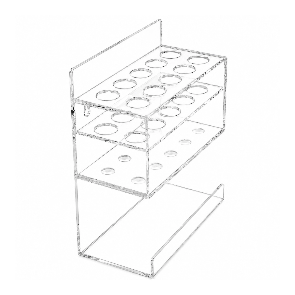 Soporte de acrilico para marcador y borrador para pared 25x20cm