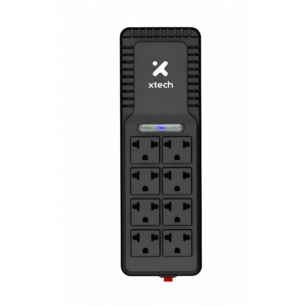 Regulador Xtech 1000Va 500W 8 Salidas Neg 115V