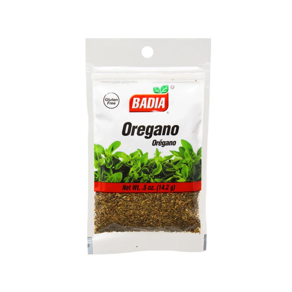 Condimento Badia Oregano Entero Sobre 0.5 Oz