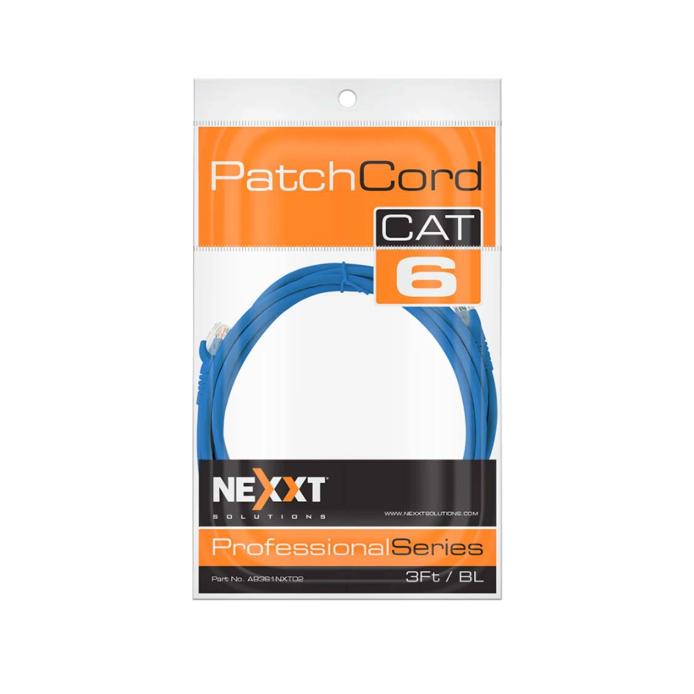 Cable Red Cat 6   3 Pies Azul (Patch Cord) Nexxt