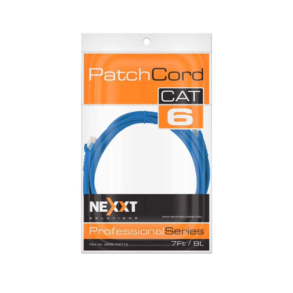 Cable Red Cat 6   7 Pies Azul (Patch Cord) Nexxt