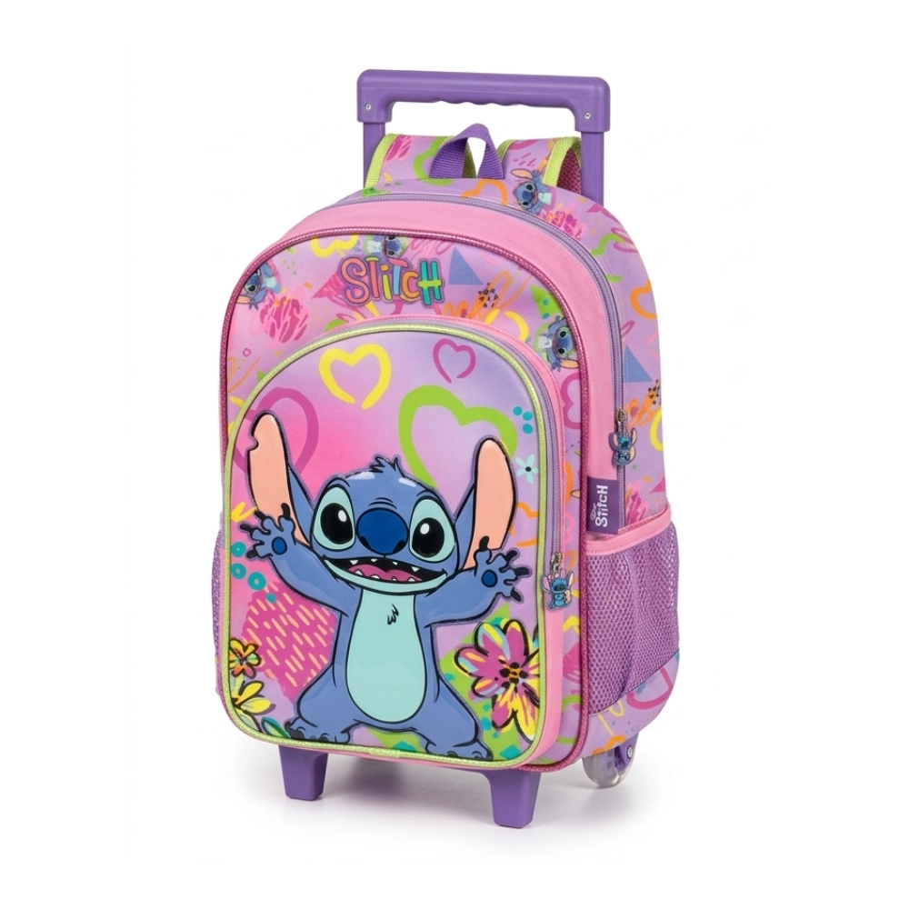 Mochila Con Rodos Stitch 16
