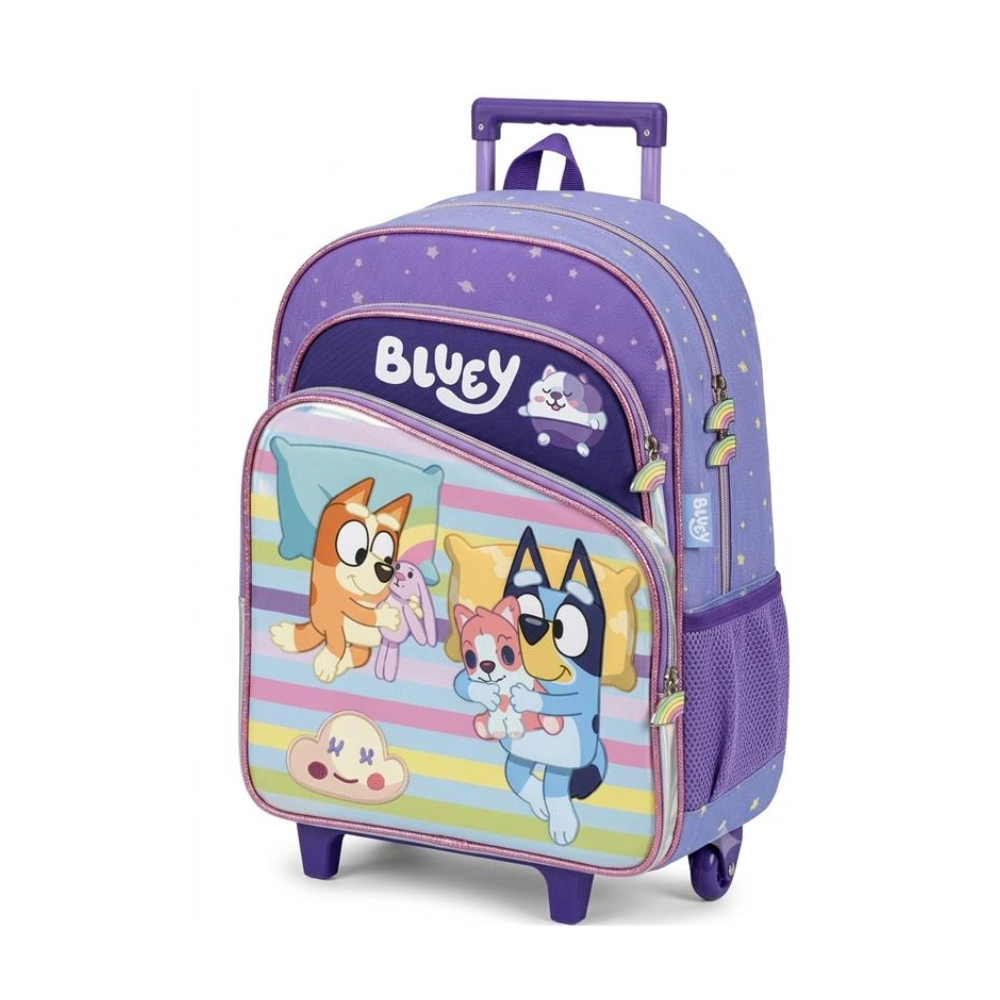 Mochila Con Rodos Bluey 16