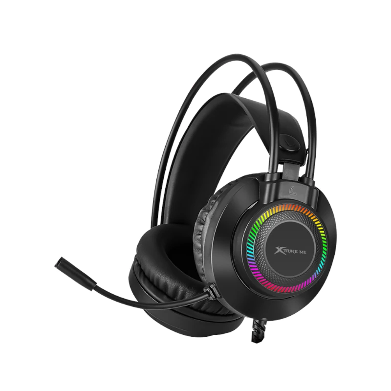 Audifono Xtrike Me 3.5Mm Negro RGB Con Microfono GH-509