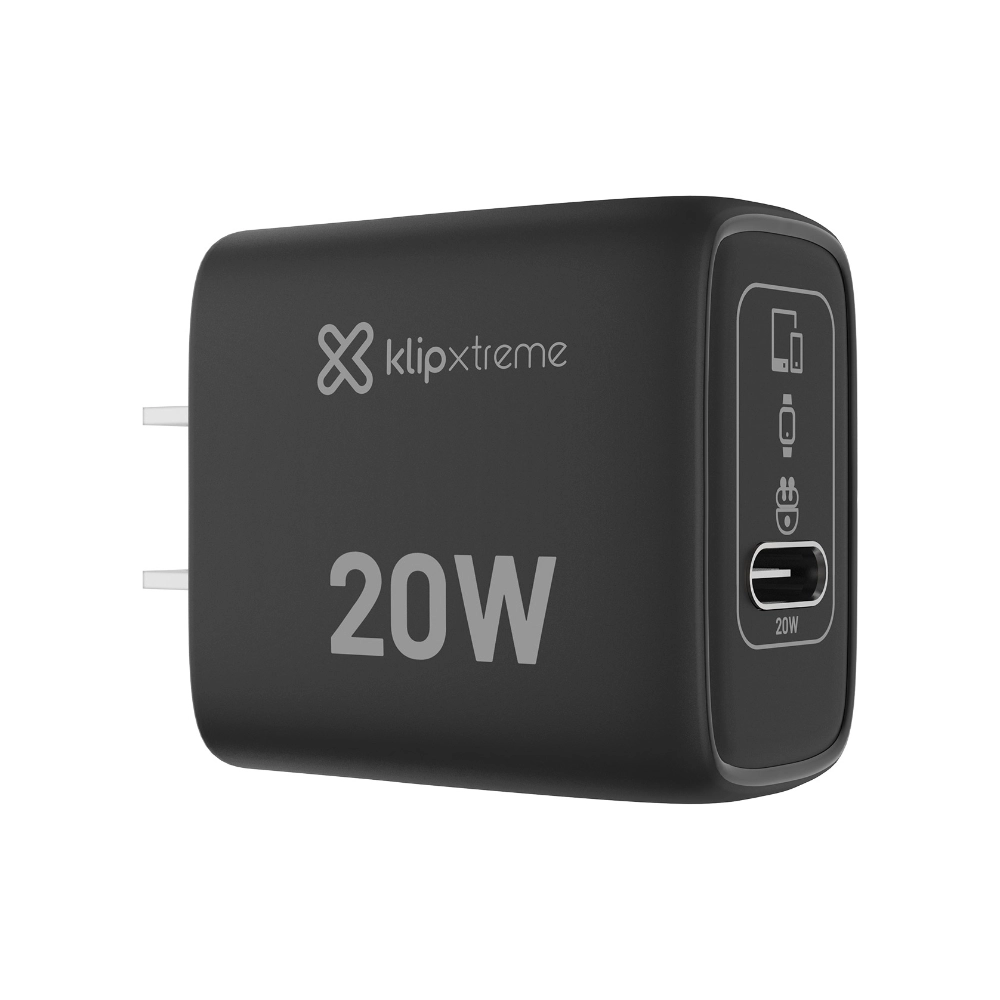 Adaptador De Corriente 1 Usb-C Carga Rapida 35W Gan Negro Kmc-050 Klipx