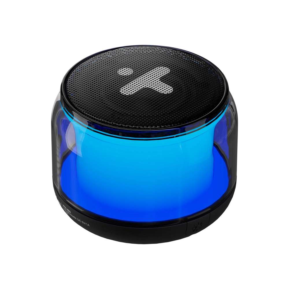 Parlante Xtech Inalambrico Portatil 3W C/Luces Negro Xts-603
