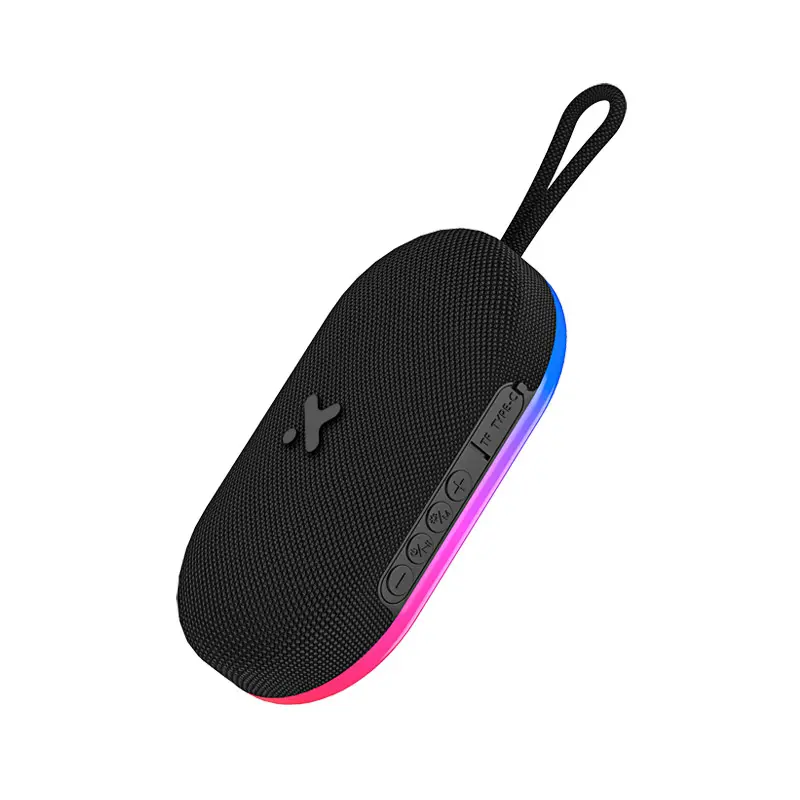 Parlante Xtech Inalambrico Portatil Magnético 5W C/Luces Negro Xts-607