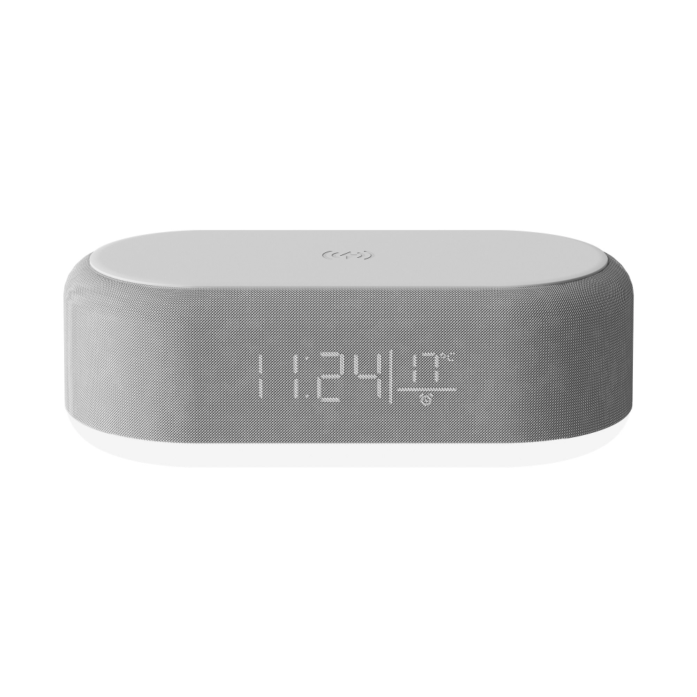 Parlante Xtech Inalambrico Portatil 5En1 5W C/Reloj Despertador Cargador Gris Xts-622