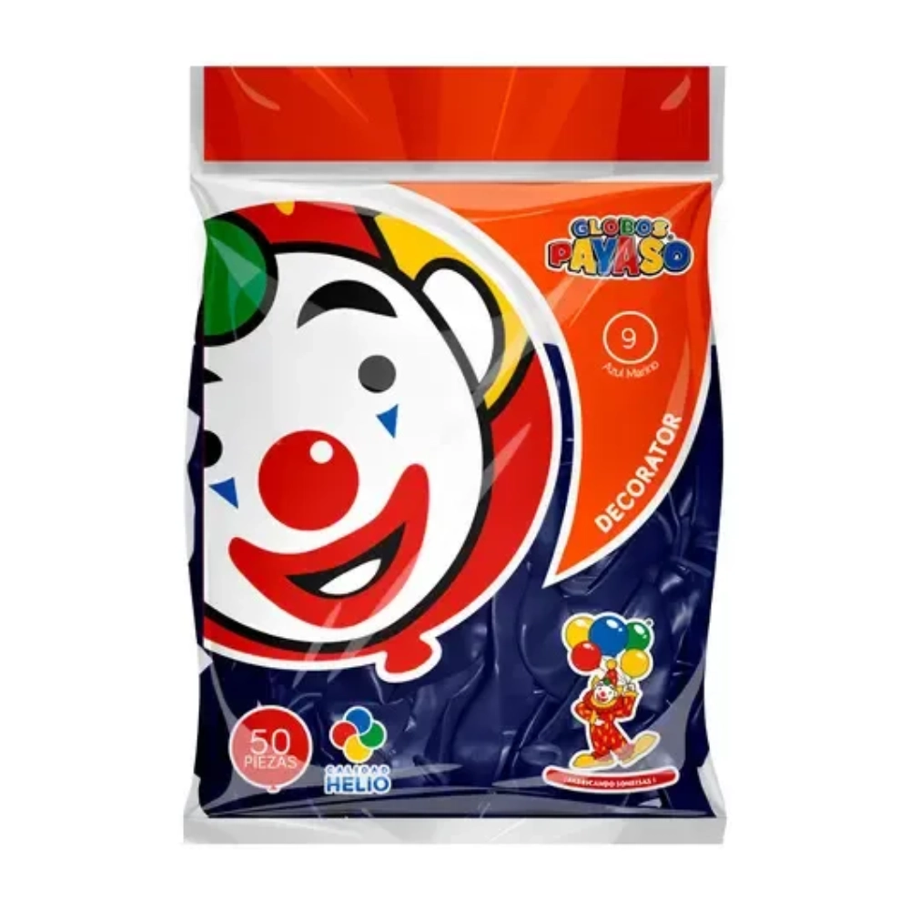 Globo Pqt100 #9 Azul Marino P/Decora Tacoplast
