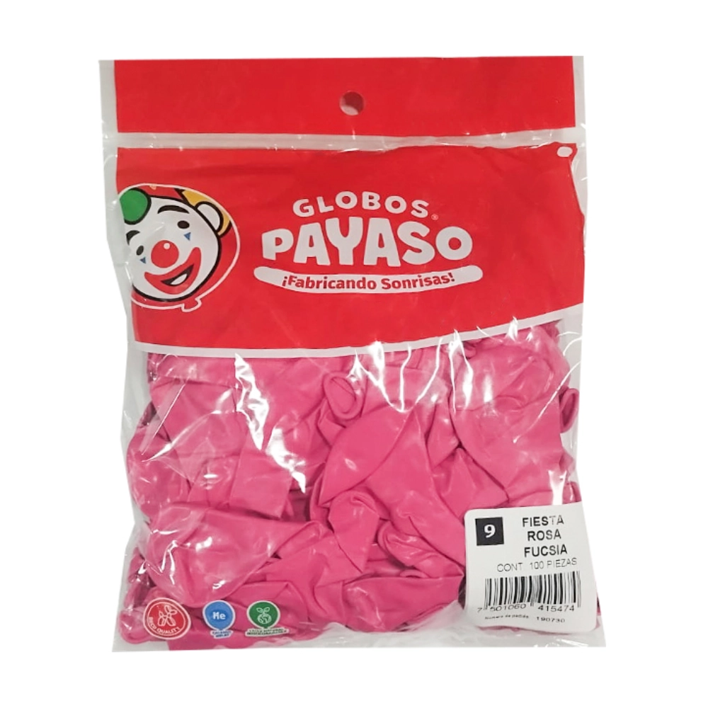 Globo Pqt100 #9 Fusia P/Decora Tacoplast