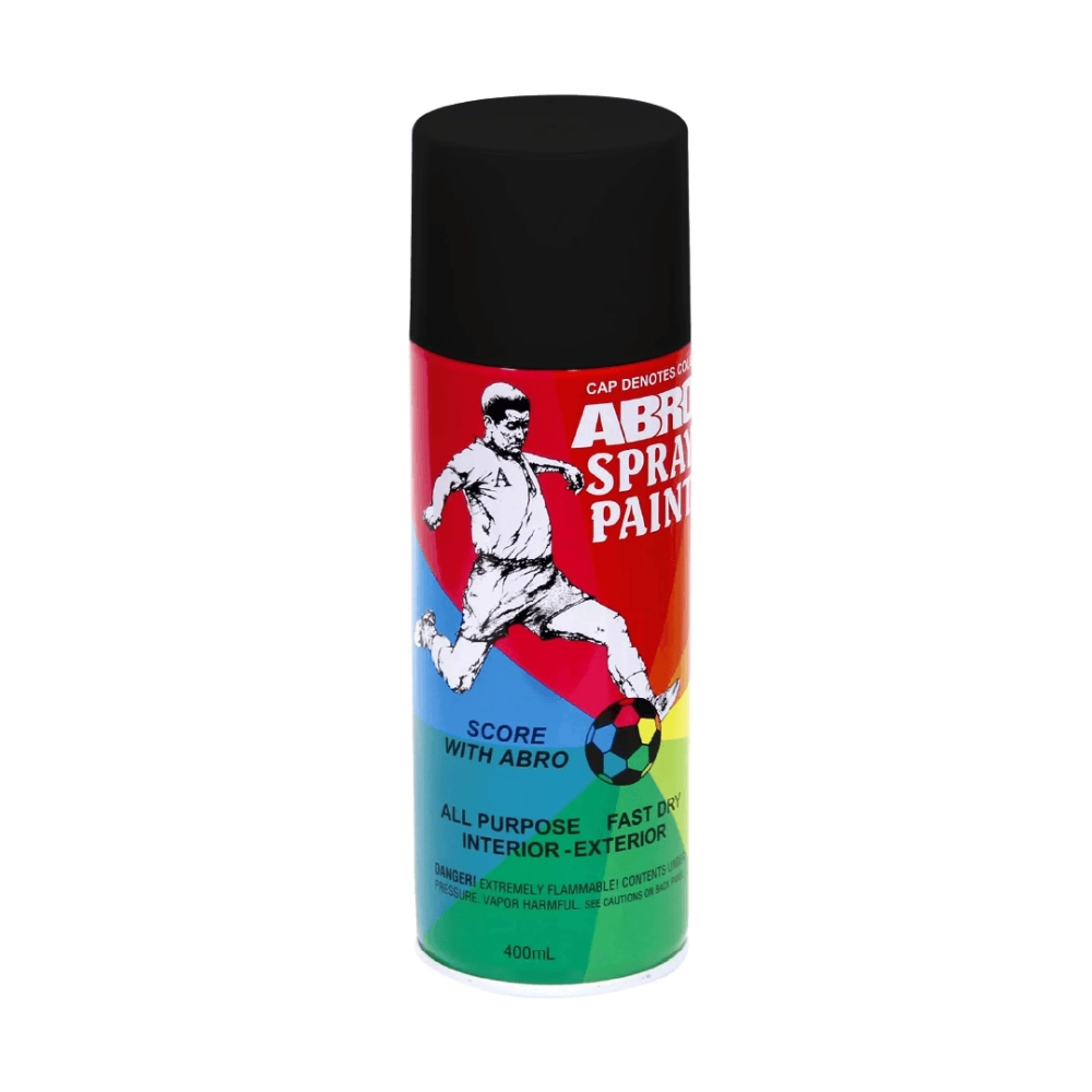 Pintura En Spray Negro Mate Abro 012