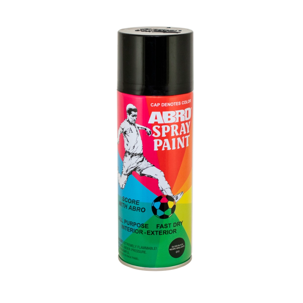 Pintura En Spray Negro Brillante  Abro 011