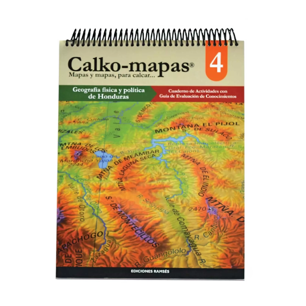 Calko-Mapas # 4 Geog.Fisica Y Politica Honduras