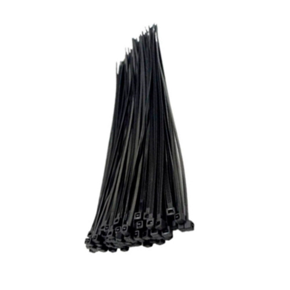 Abrazadera Ajustable Plastica  12  50 Pcs Neg ro Vikingo
